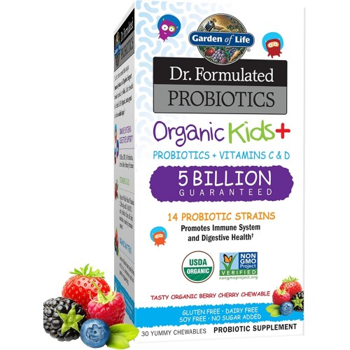 GARDEN OF LIFE - DR. FORMULATED PROBIOTICS KIDS – 30 дъвчащи таблетки
